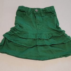 Size 4 girl's Jade MacKenzie Kelly Green skirt